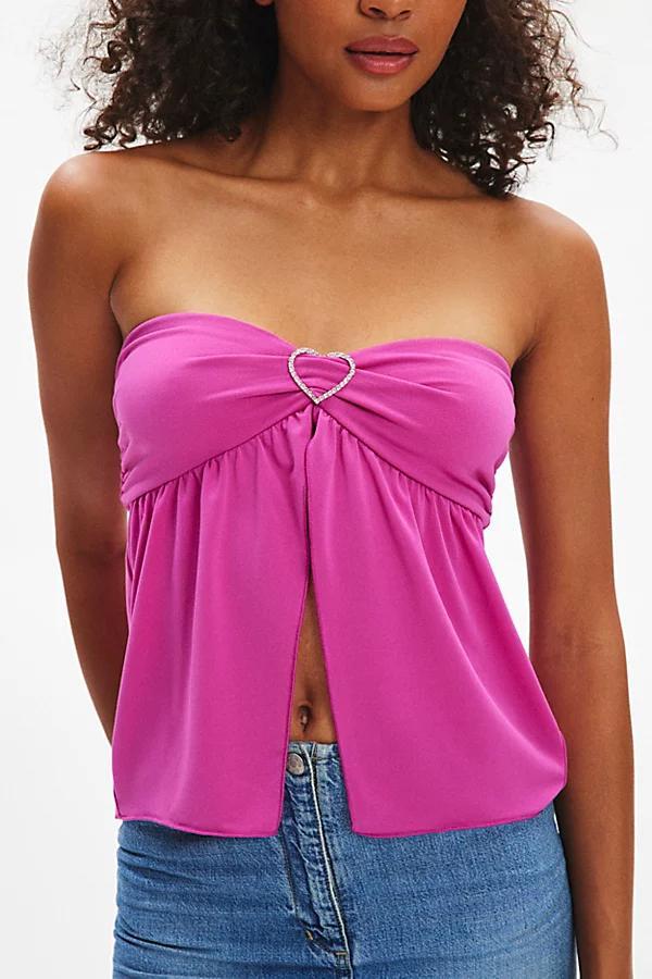 Kimchi Blue Fawn Embellished Babydoll Tube Top Womens at Urban Outfitters Product Image