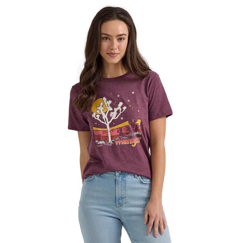 Womens Wrangler Graphic Tee Fig Grey Product Image