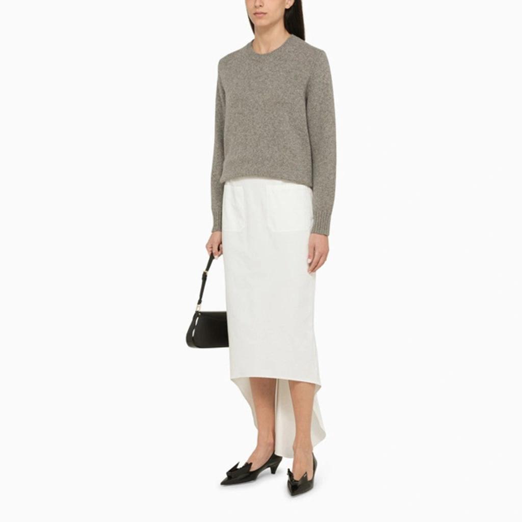 Midi With Pockets In White Product Image