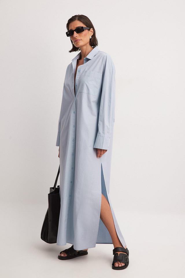 Cotton Maxi Shirt Dress Product Image