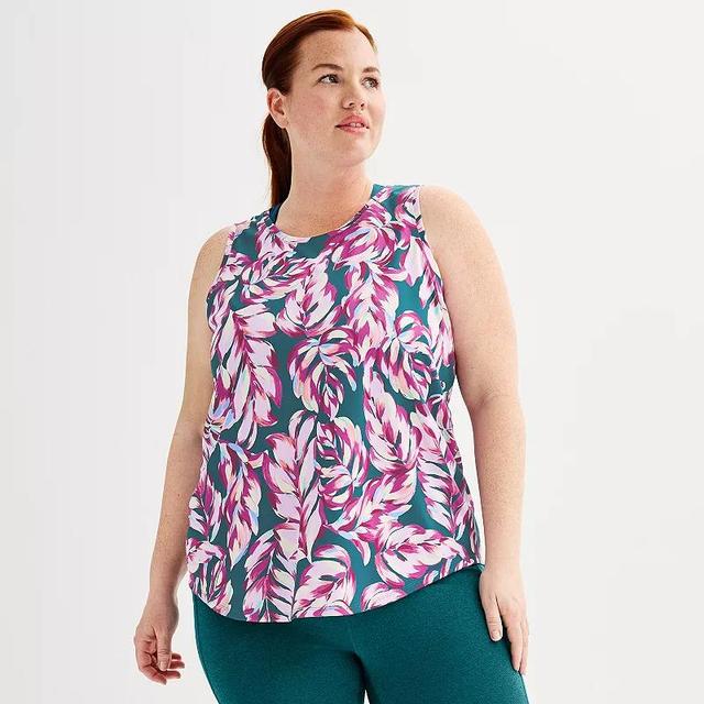 Plus Size Tek Gear Dry Tek Tank Top, Womens Med Blue Product Image