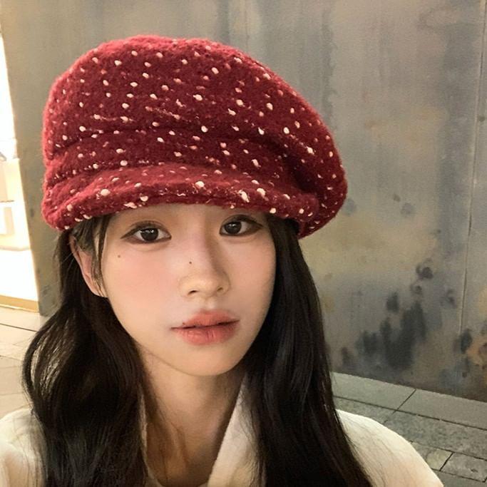 Dotted Beret Hat Product Image