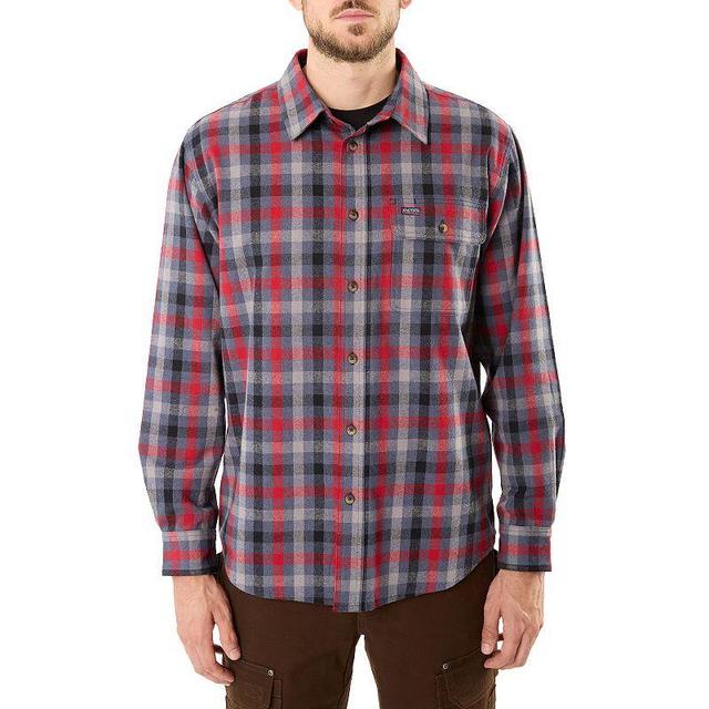 Mens Smiths Workwear Buffalo Plaid Flannel Button-Down Shirt New Grey Product Image