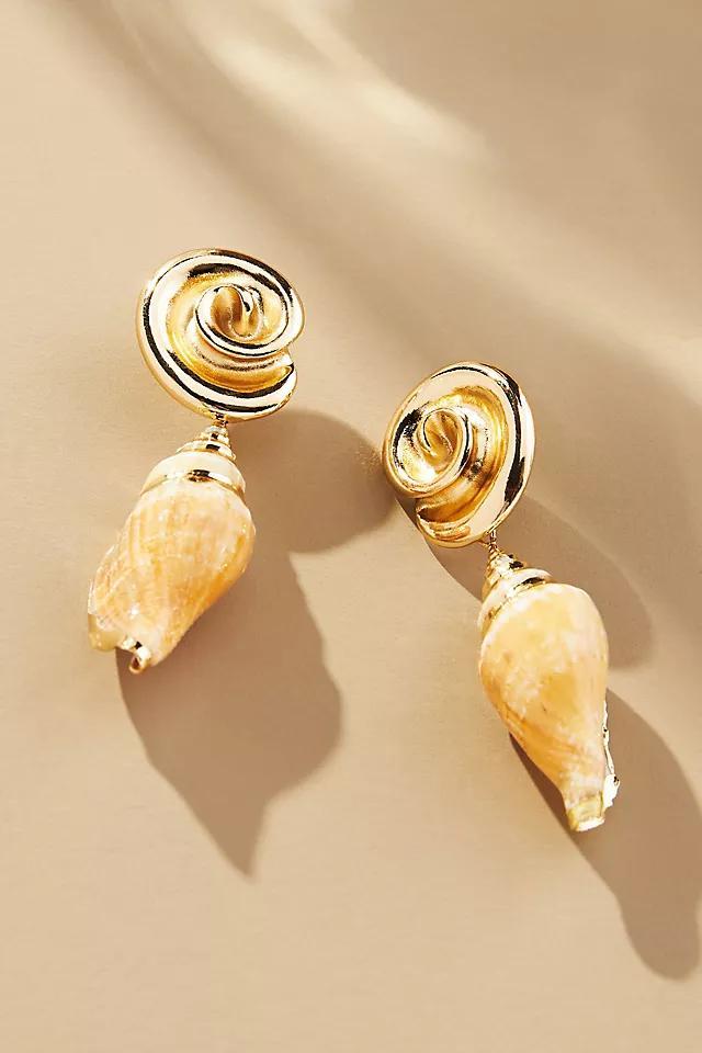 Swirl Shell Drop Earrings Product Image