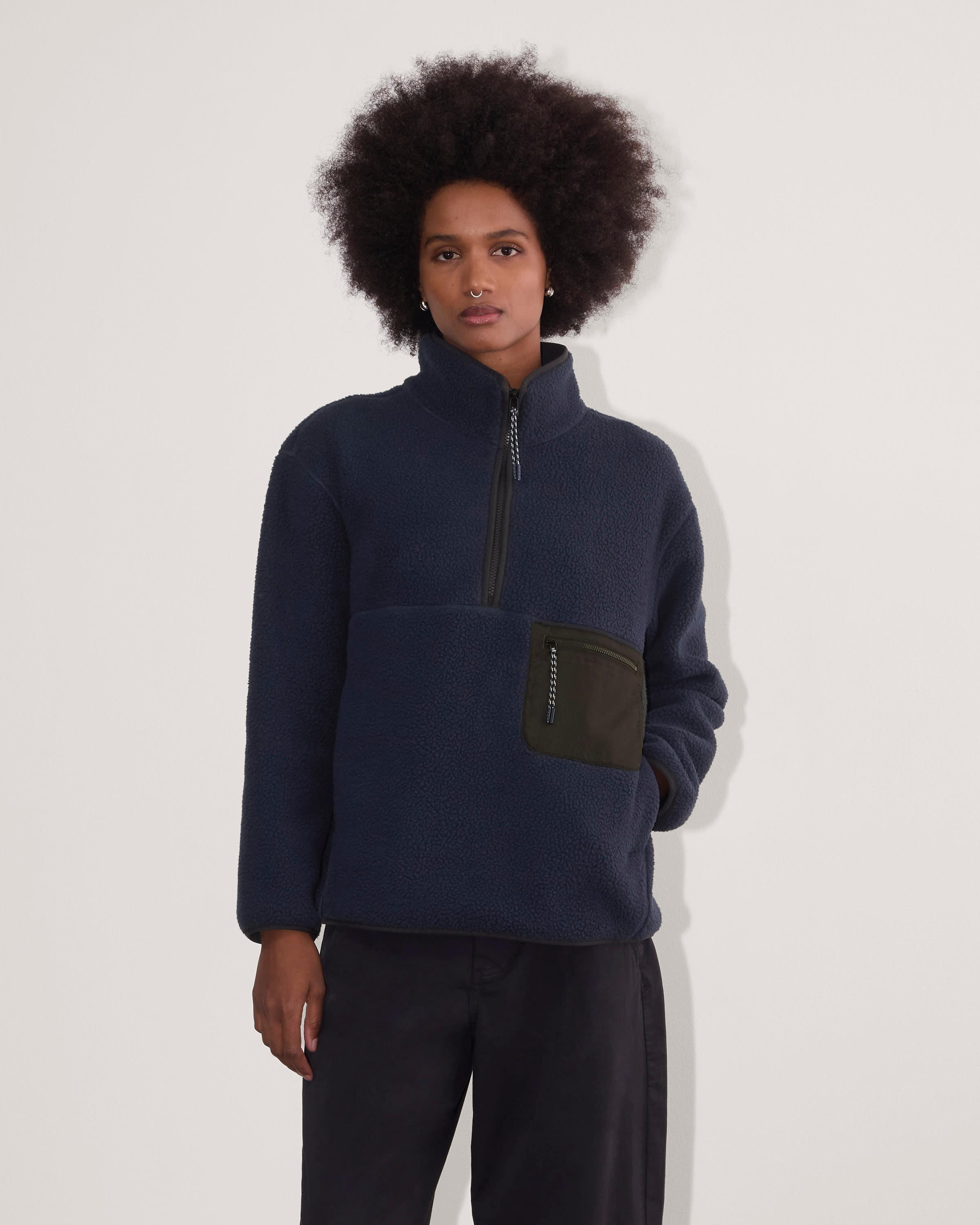 The ReNew Fleece Oversized Half-Zip Product Image