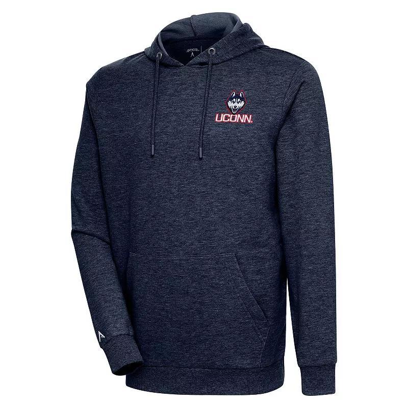 Mens Antigua Heather UConn Huskies Action Pullover Hoodie Blue Product Image