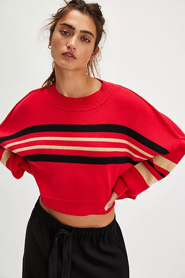 Easy Street Stripe Crop Pullover Product Image