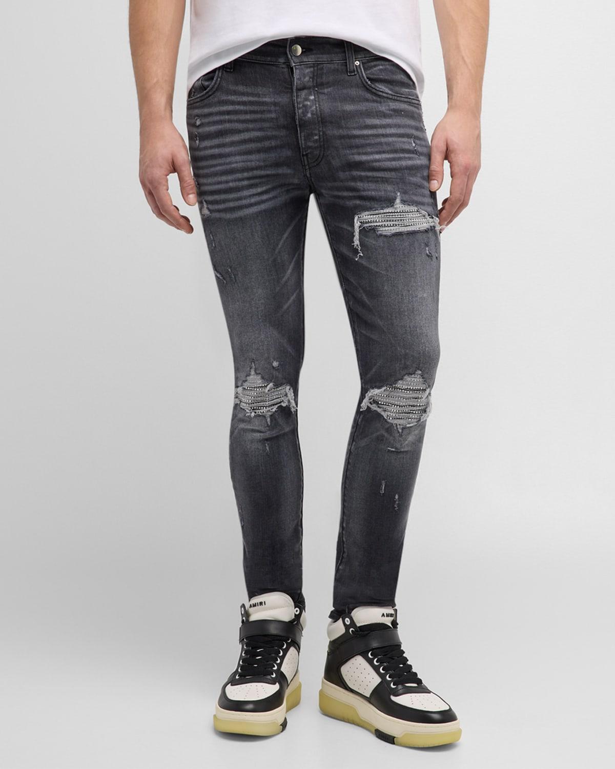 Mens MX1 Crystal Skinny Jeans Product Image