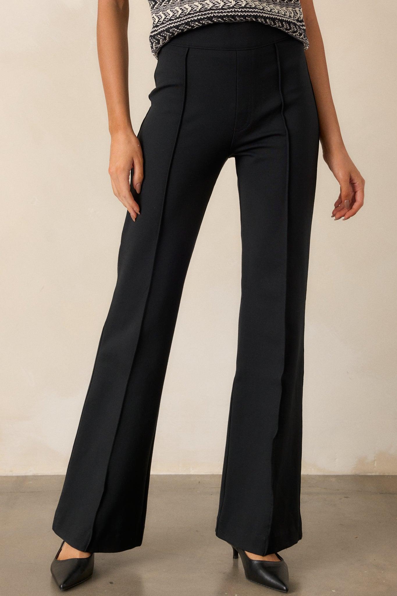 The Perfect Black Hi-Rise Flare Pants Female Product Image