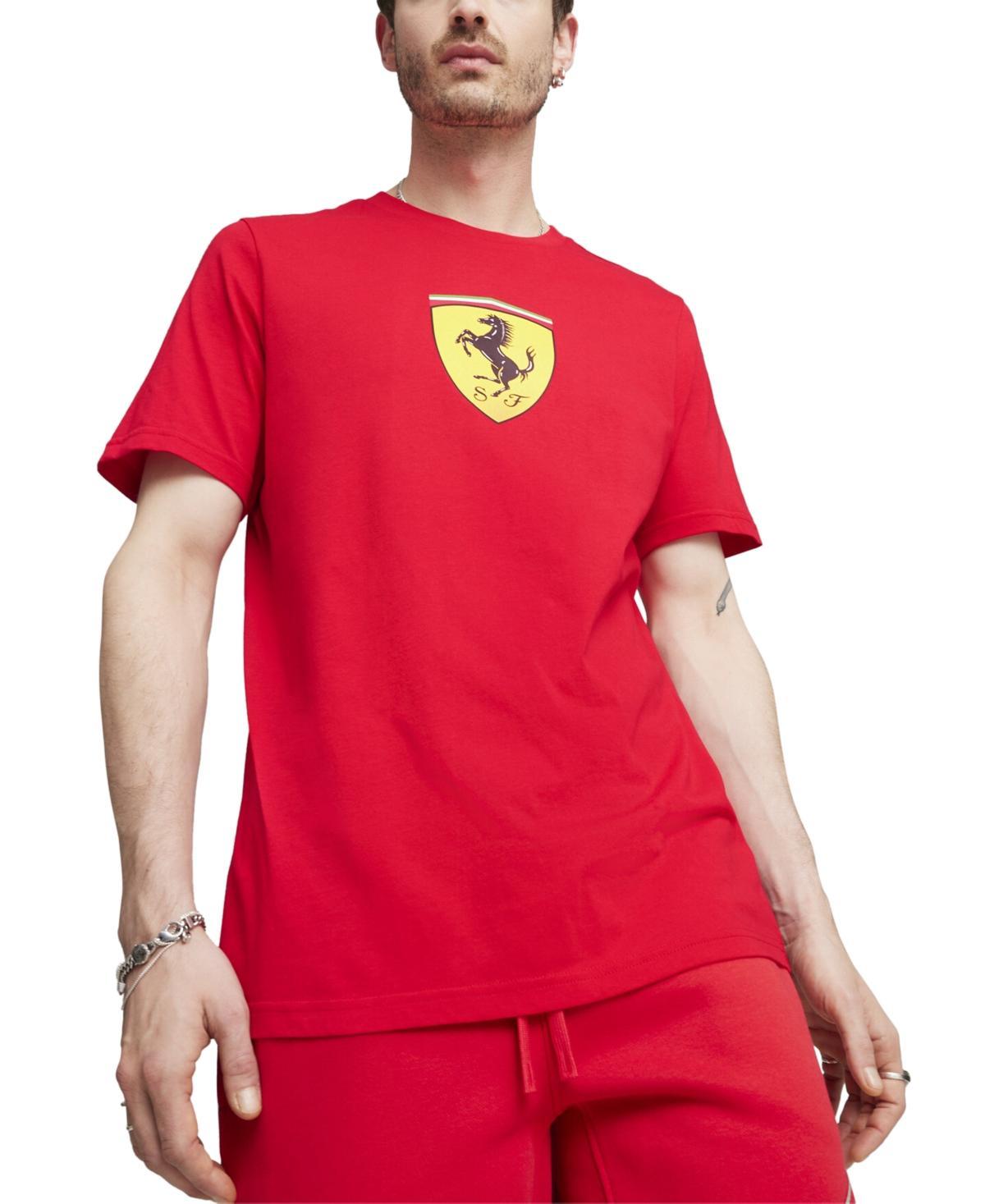 Men's Ferrari Race Big Shield Short Sleeve Graphic T-Shirt Product Image