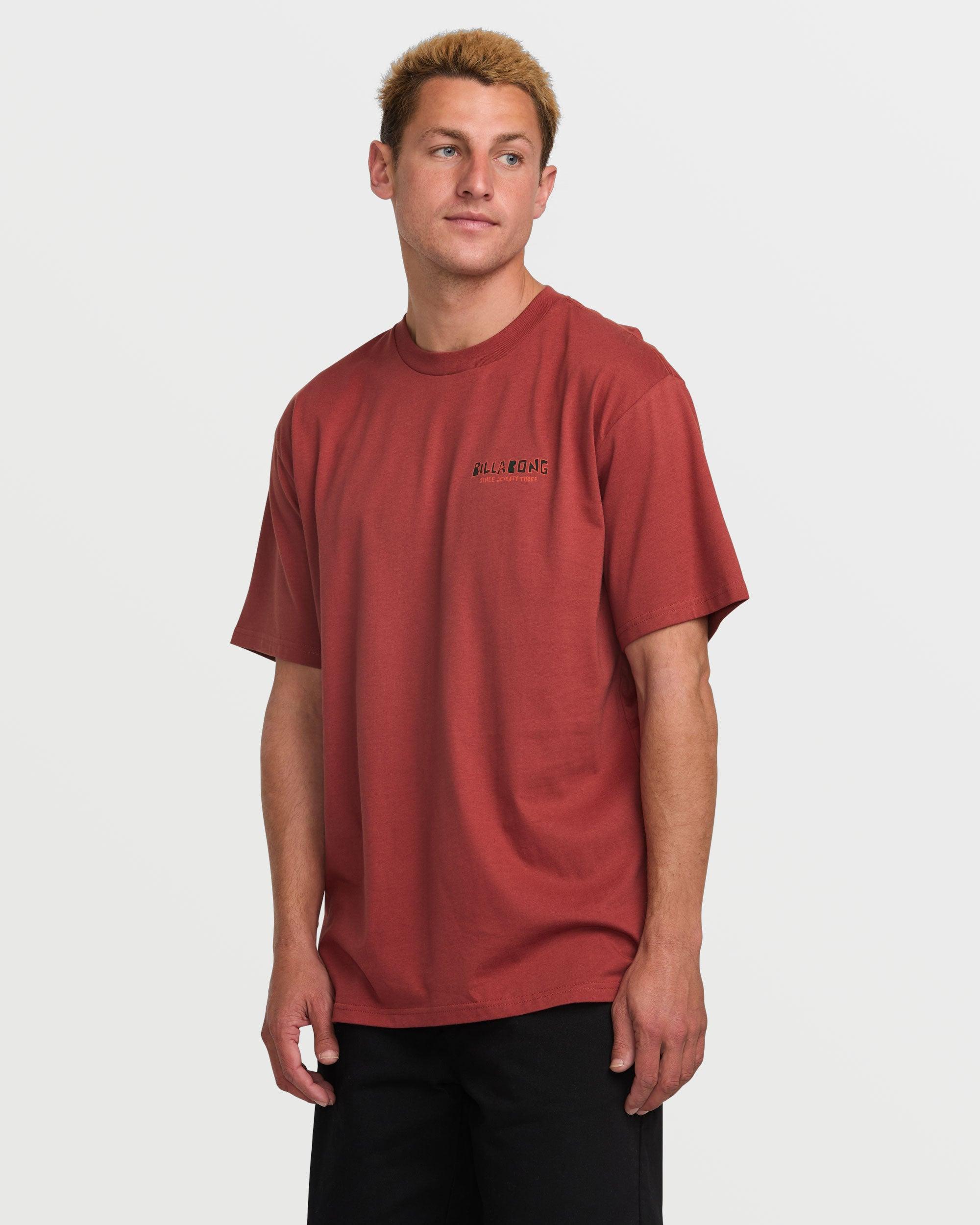 Twin Peaks Regular Short Sleeve Tee - Dusty Red Male Product Image