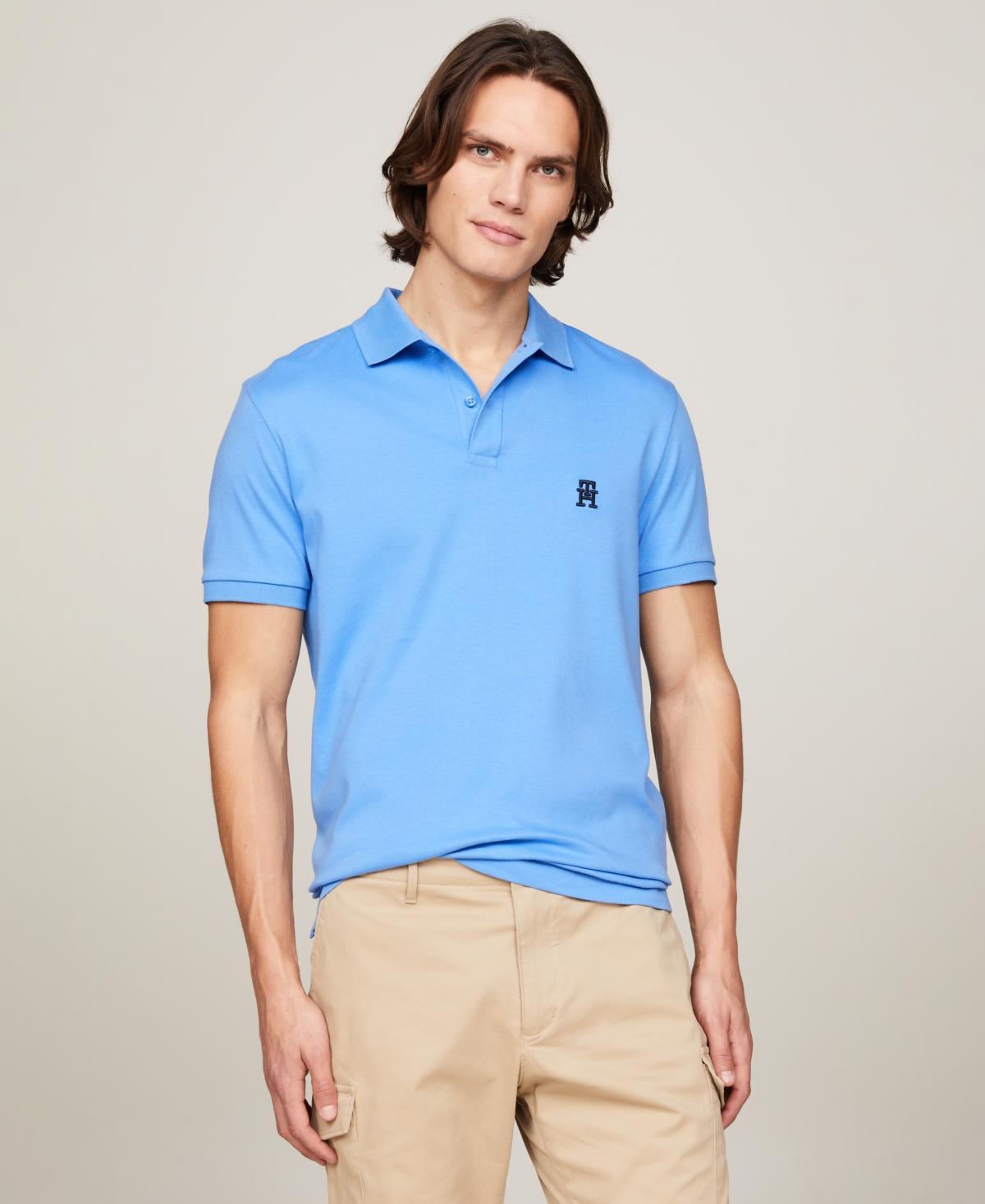 Tommy Hilfiger Mens Short Sleeve Interlock Monogram Polo Shirt Product Image