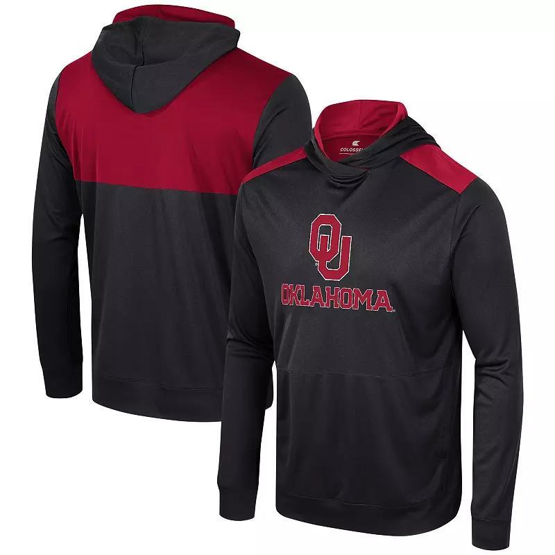 Mens Colosseum Oklahoma Sooners Warm Up Long Sleeve Hoodie T-Shirt Product Image