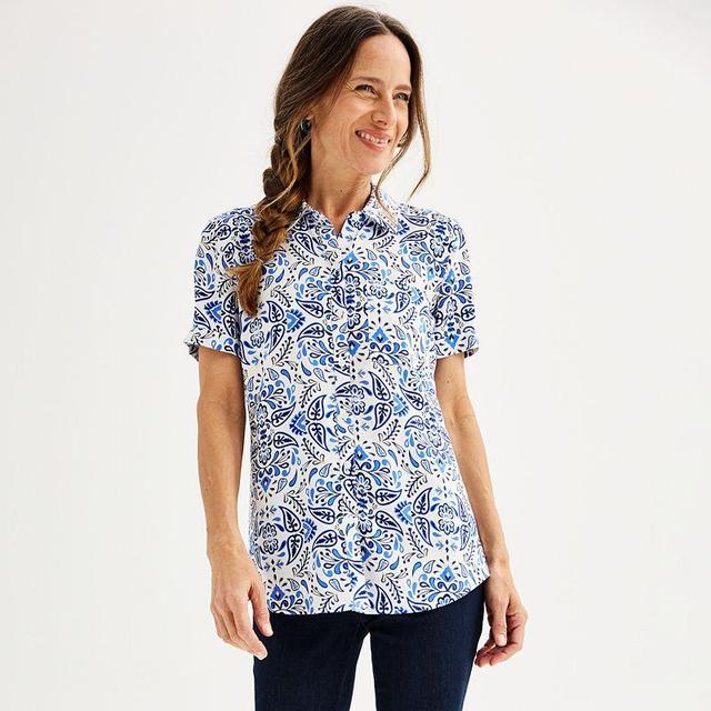 Womens Croft & Barrow Camp Shirt Product Image