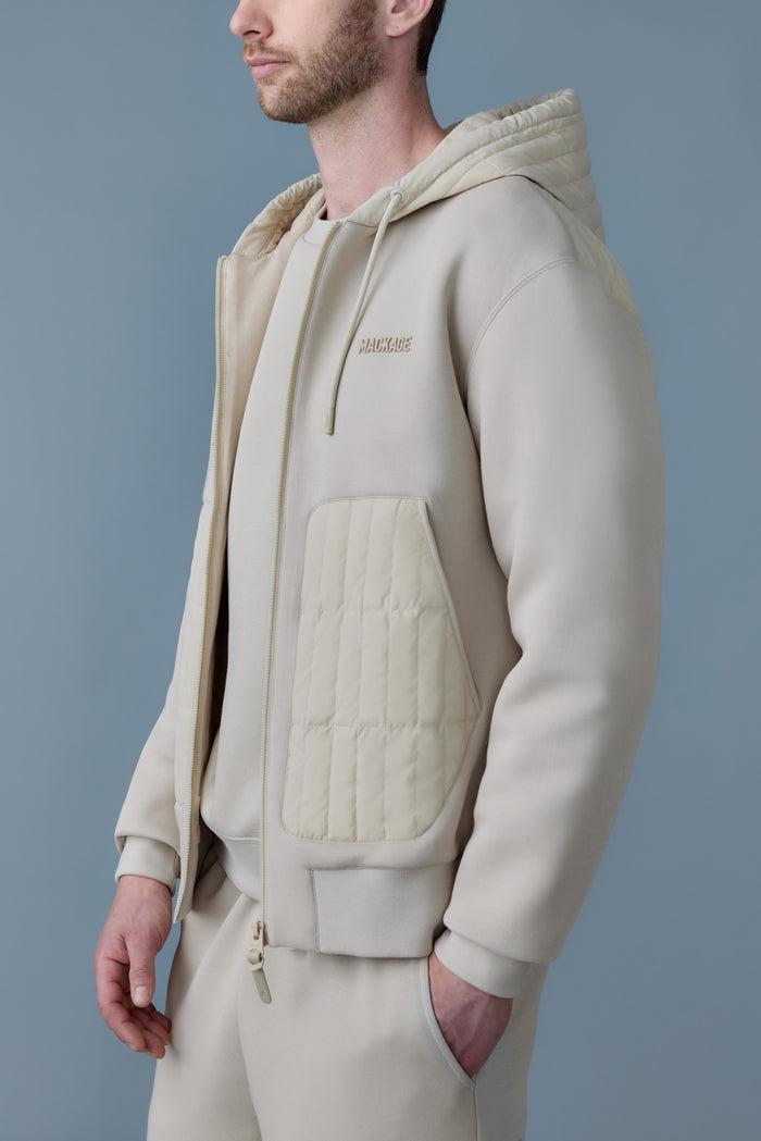 Mackage Cruz Zip-Up Hybrid Vertical Quilt Hoodie Product Image