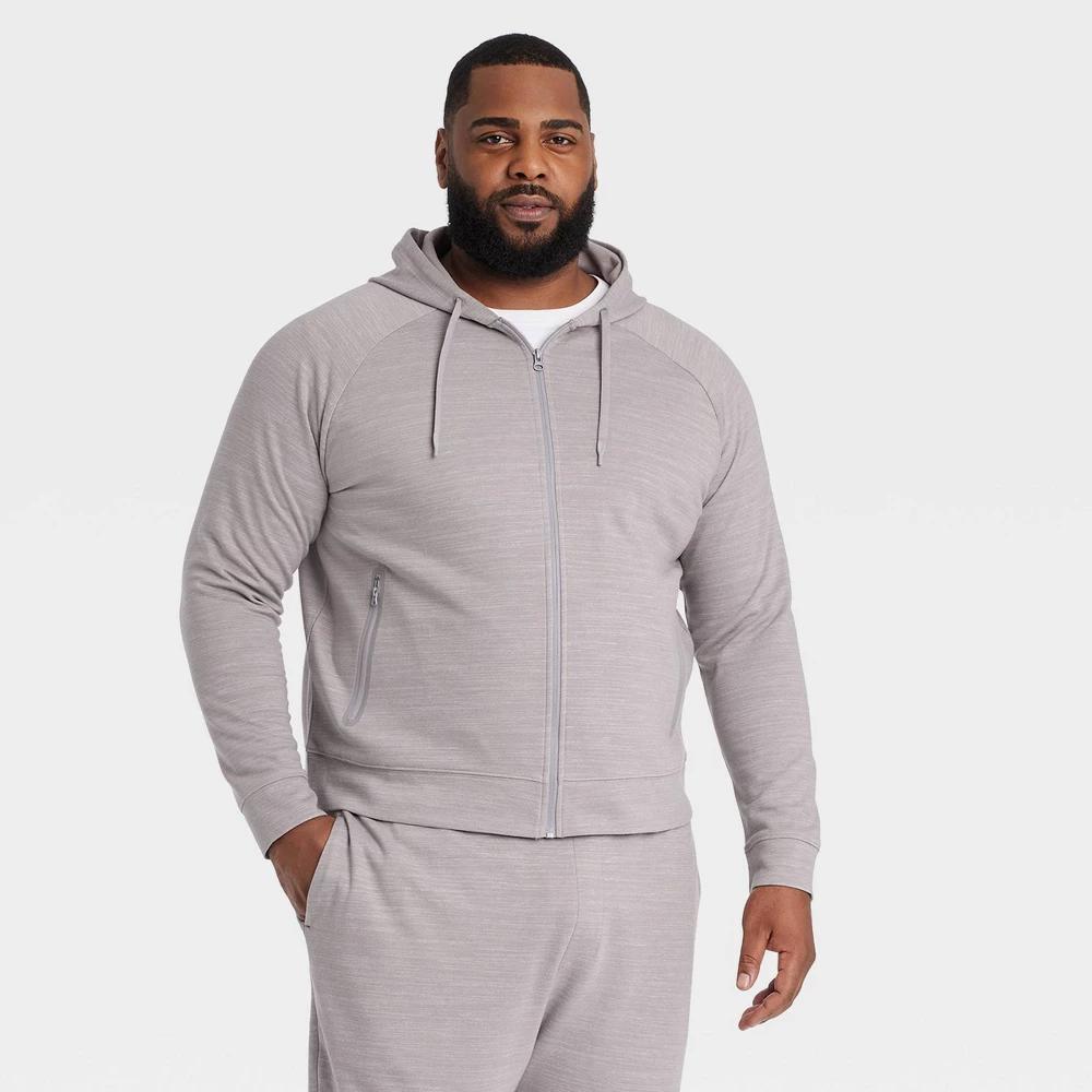 Mens Big Ponte Full-Zip Hoodie - All In Motion Light 3XL Product Image