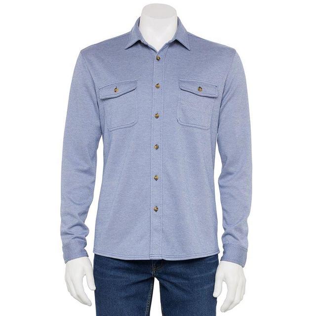 Mens Sonoma Goods For Life Soft Knit Button-Down Shirt Product Image