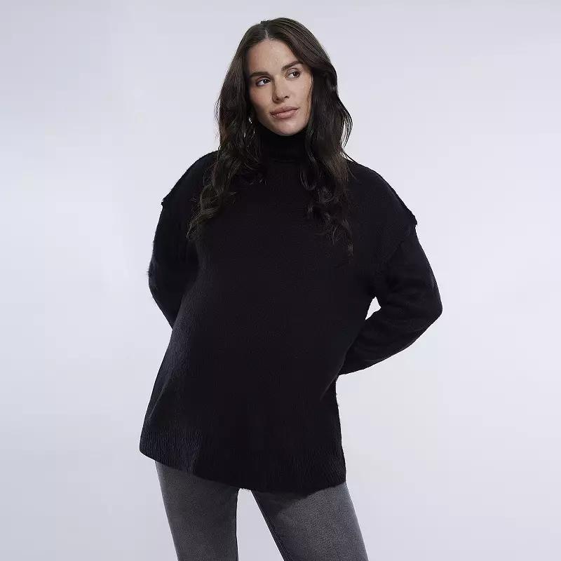 Maternity Motherhood Mock Neck Sweater, Womens Product Image