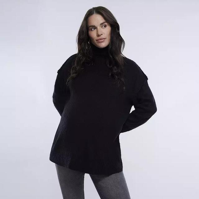 Maternity Motherhood Mock Neck Sweater, Womens Product Image