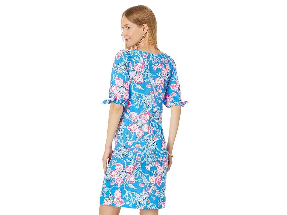 Lilly Pulitzer Easley Short Sleeve Dress (Multi Bahamian Rhapsody) Women's Clothing Product Image