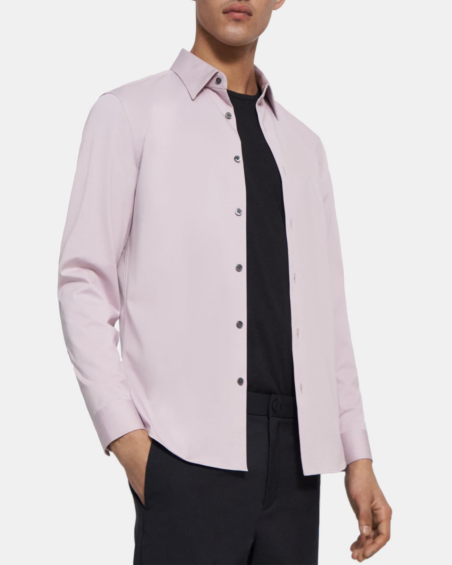 Tailored Shirt in Structured Knit Product Image