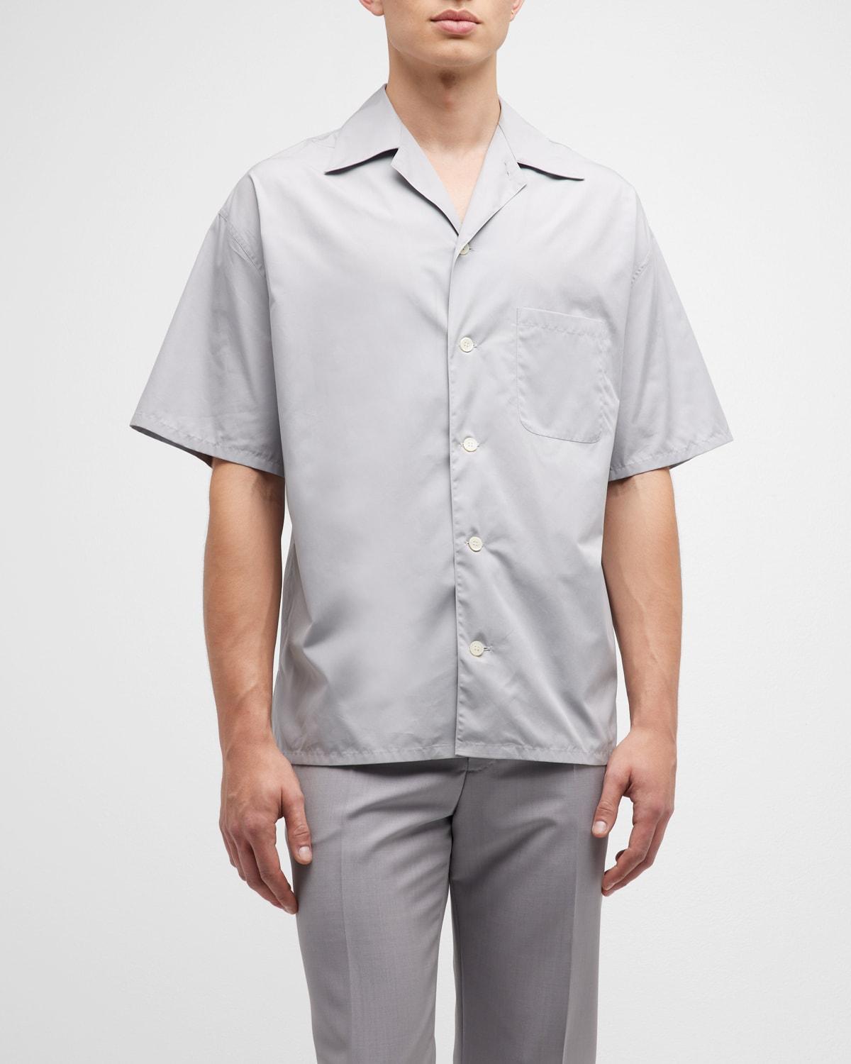 Mens Boxy Cotton Camp Shirt Product Image