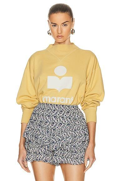 Isabel Marant Etoile Moby Sweatshirt in Yellow Product Image