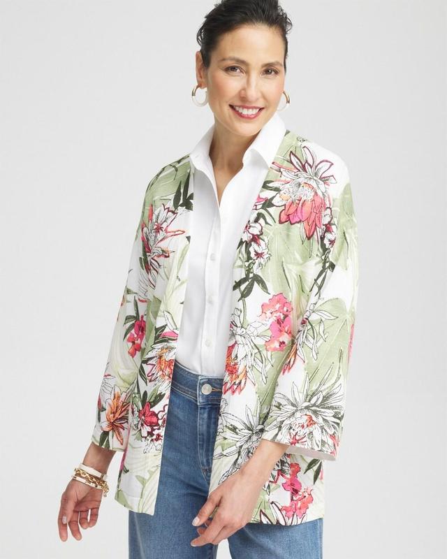 Women's Summer Romance Floral Cardigan Sweater Product Image