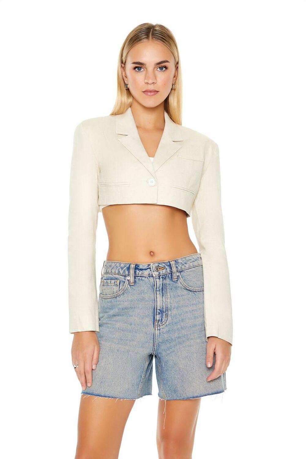 Cropped Boxy Blazer | Forever 21 Product Image