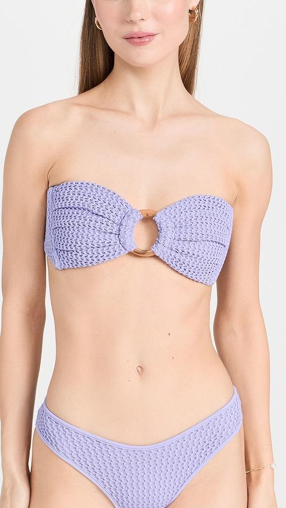 Montce Tori Ties Bandeau Bikini Top | Shopbop Product Image