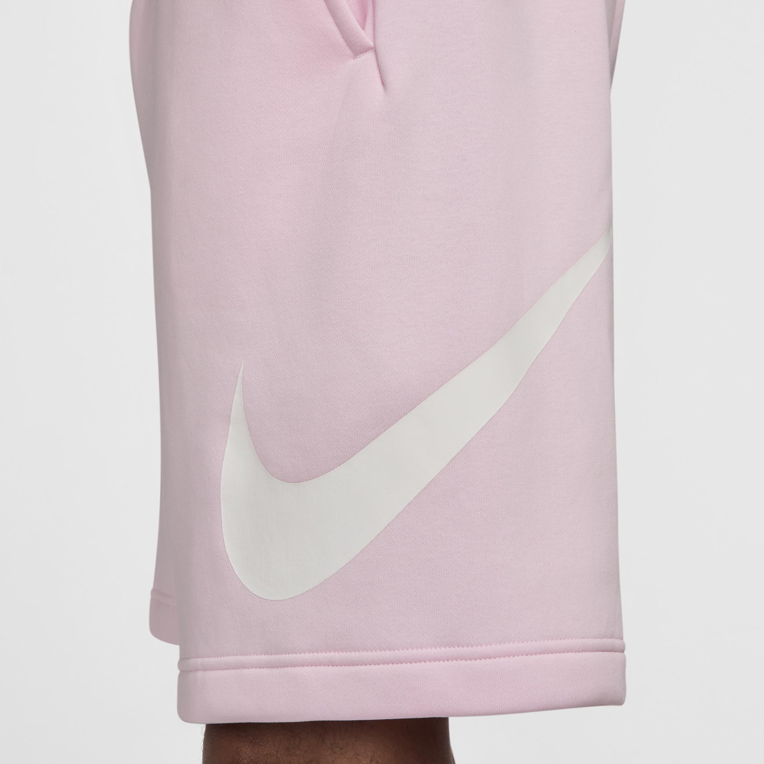 Nike Mens Club Fleece Shorts - Pink Foam/White/White Product Image