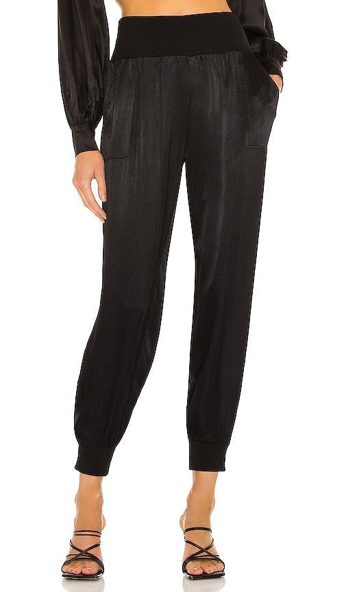 Bobi BLACK Sleek Textured Pant Size L, M, S, XL. Product Image