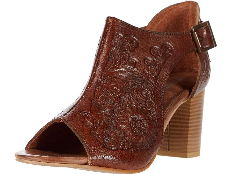 Roper Mika Closed Back Floral Tooled Leather) Women's Shoes Product Image