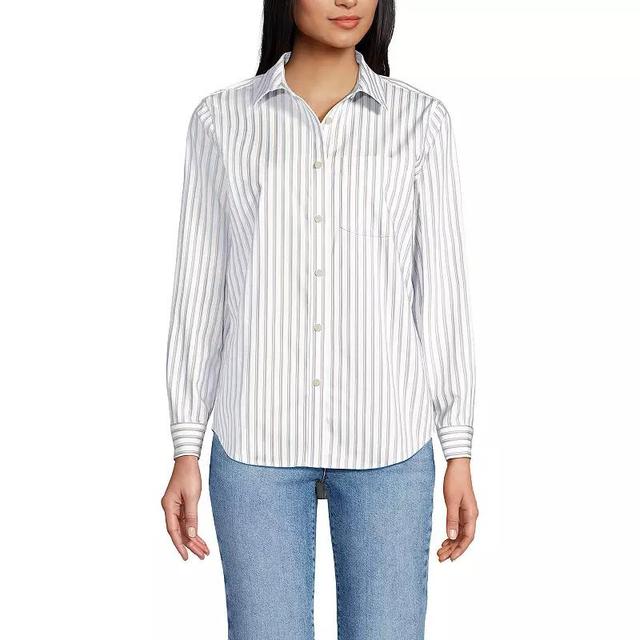 Womens Lands End Cooling Button-Front Shirt Product Image