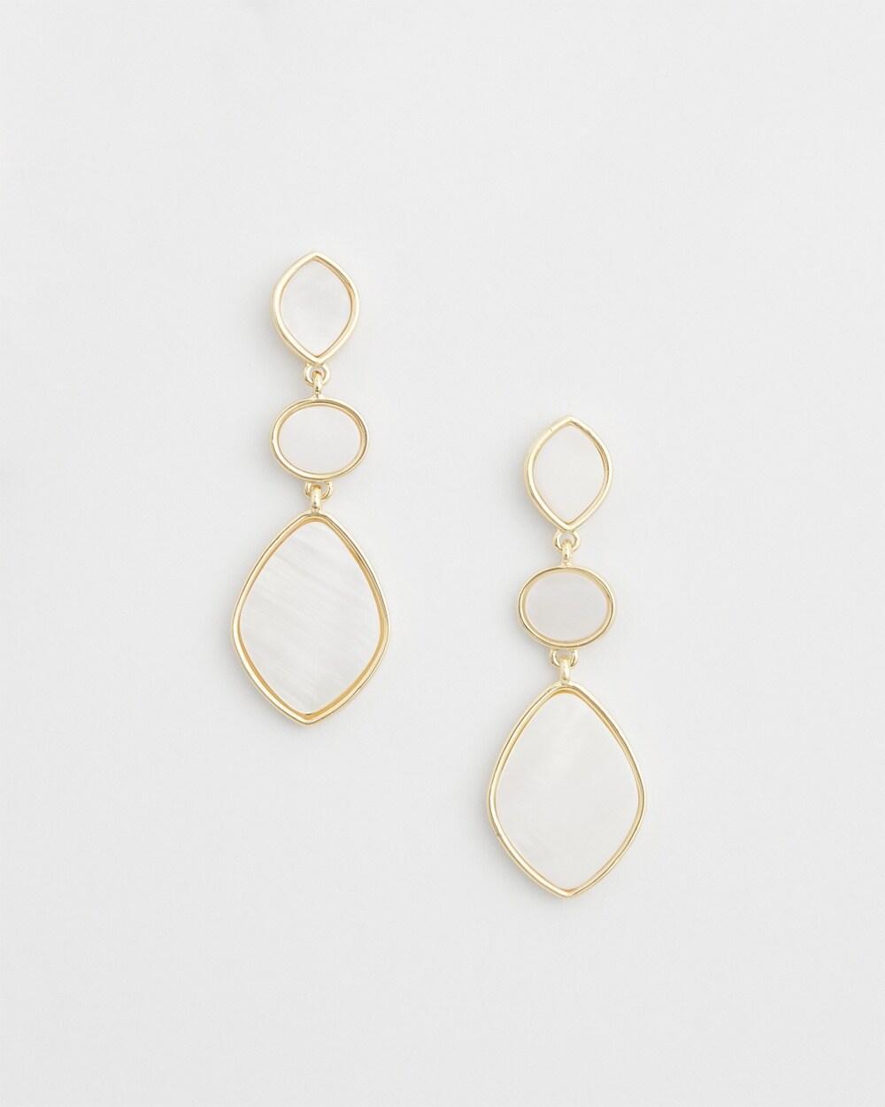 Mother of Pearl Earrings   Chico's - Gold - Women Product Image