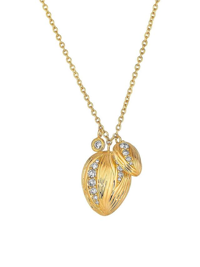 Womens Amazonia (Buriti) 18K Yellow Gold & 0.41 TCW Diamond Necklace Product Image