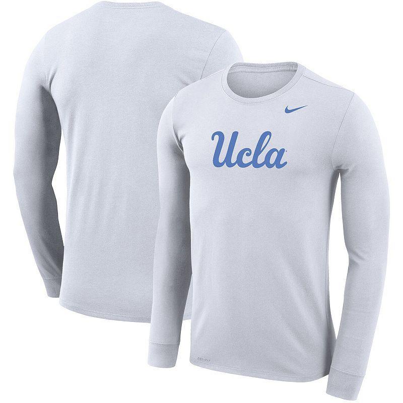 Mens Nike White Ucla Bruins School Logo Legend Performance Long Sleeve T-shirt Product Image