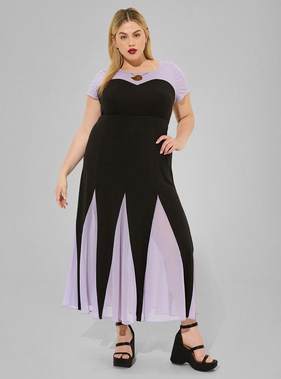 Disney The Little Mermaid Ursula Purple Maxi Dress Product Image