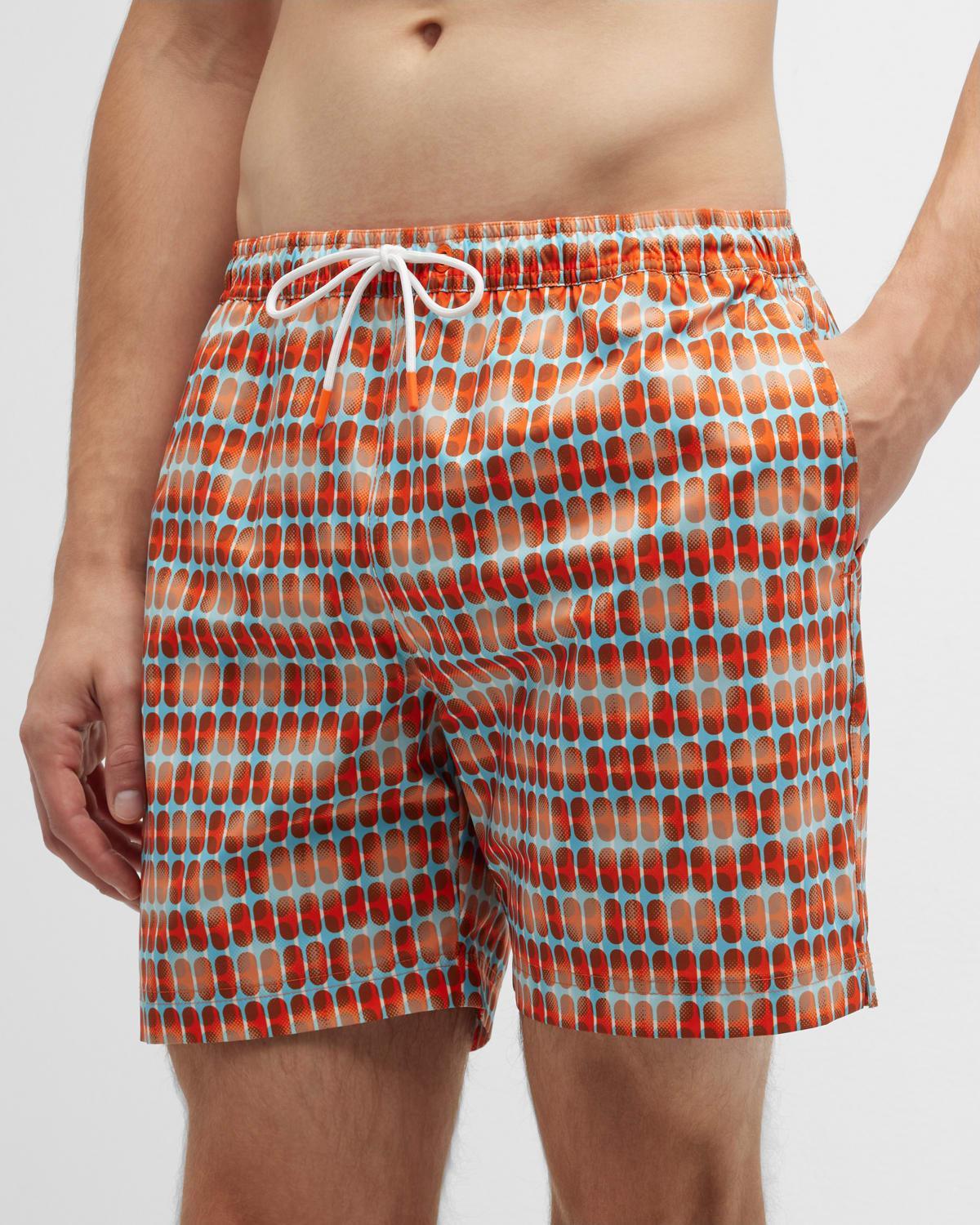 Mens Geometric Swim Shorts Product Image