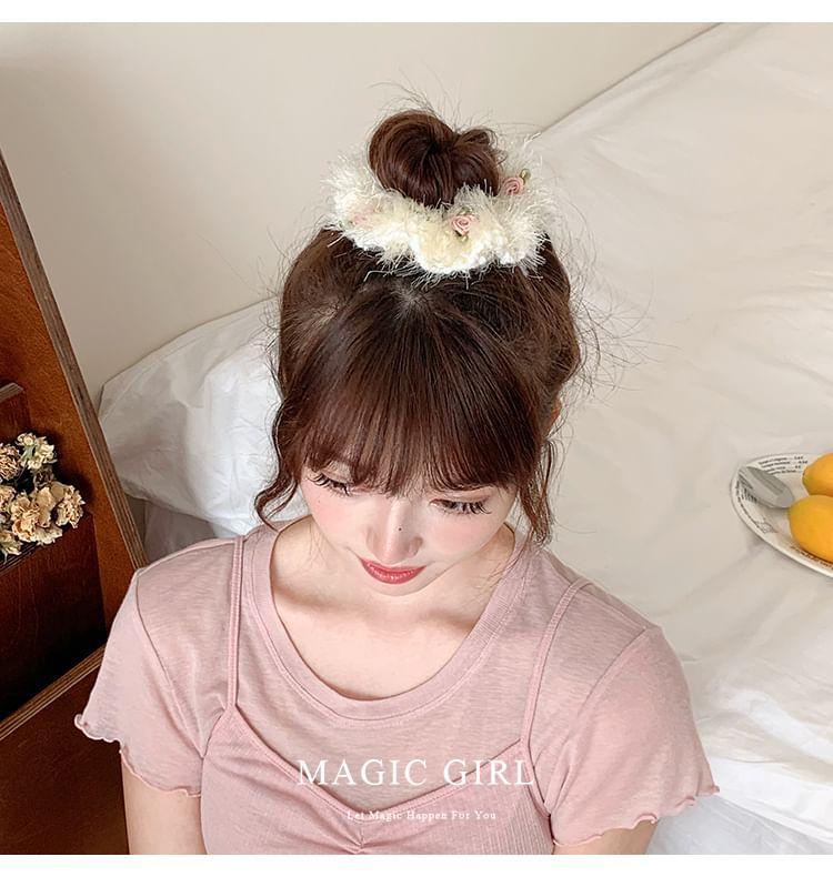 Flower Fluffy Hair Tie Product Image