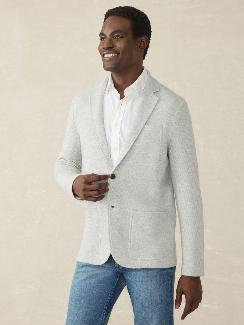 Inlet Knit Blazer - Heather Grey Product Image