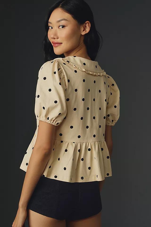 Porridge Short-Sleeve Gwen Top Product Image