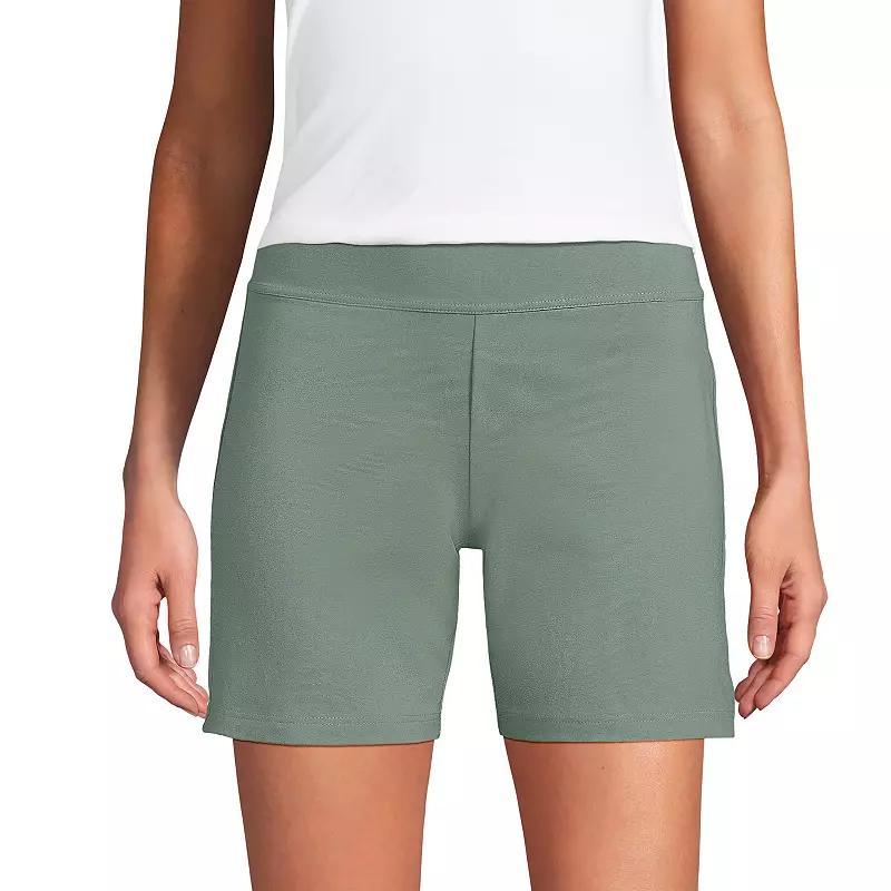 Womens Lands End Starfish 7-in. Midrise Pull-On Shorts Product Image