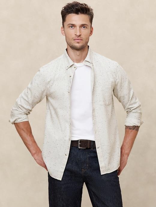 Slim Lightweight Flannel Shirt Product Image