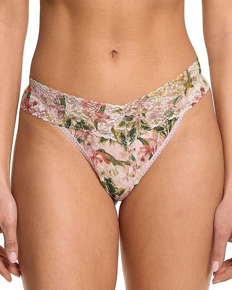 Hanky Panky Original-Rise Printed Lace Thong Product Image