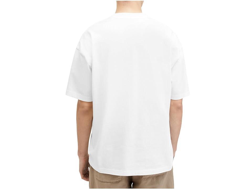 AllSaints Cutout Short Sleeve Crew (Optic ) Men's T Shirt Product Image