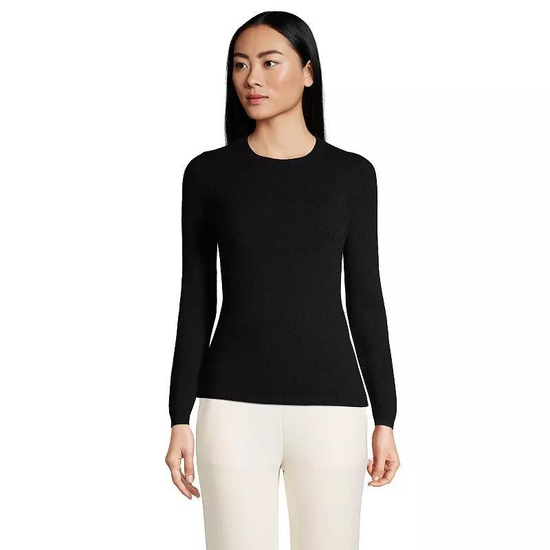 Womens Lands End Crewneck Cashmere Sweater Product Image