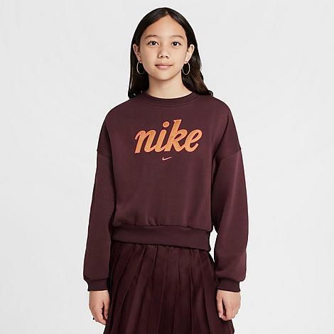 Nike Girls Sportswear Club Fleece Boxy Crewneck Sweatshirt product image