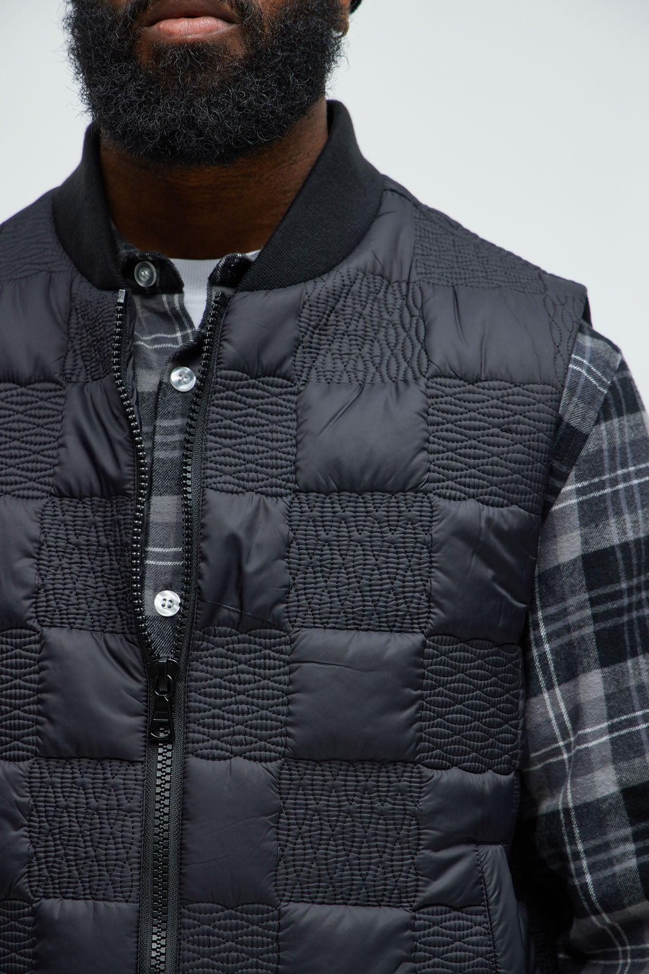 Easton Quilted Vest - Black Product Image