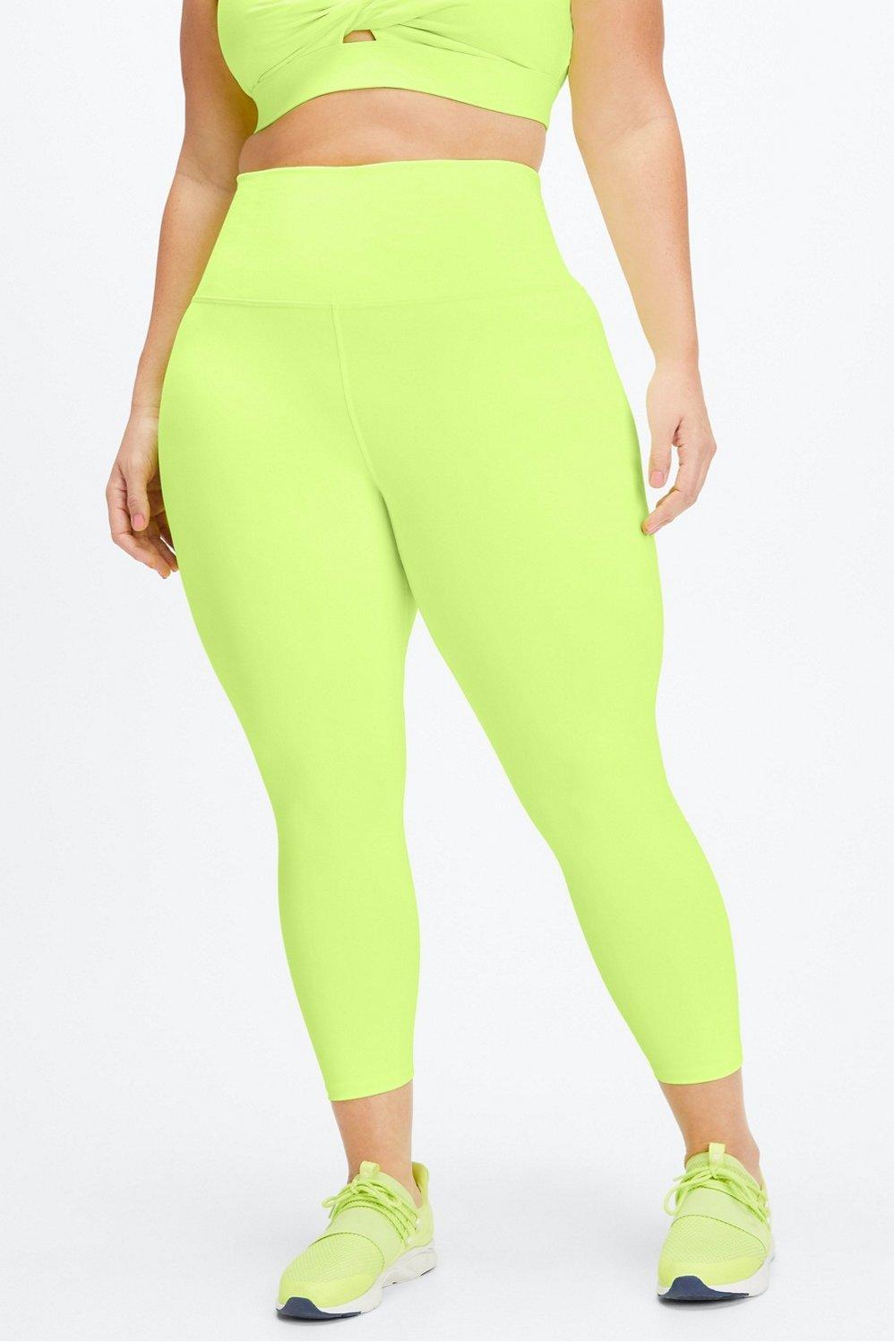 Fabletics Ultra High-Waisted PureLuxe 7/8 Legging Womens yellow Size XXL Product Image